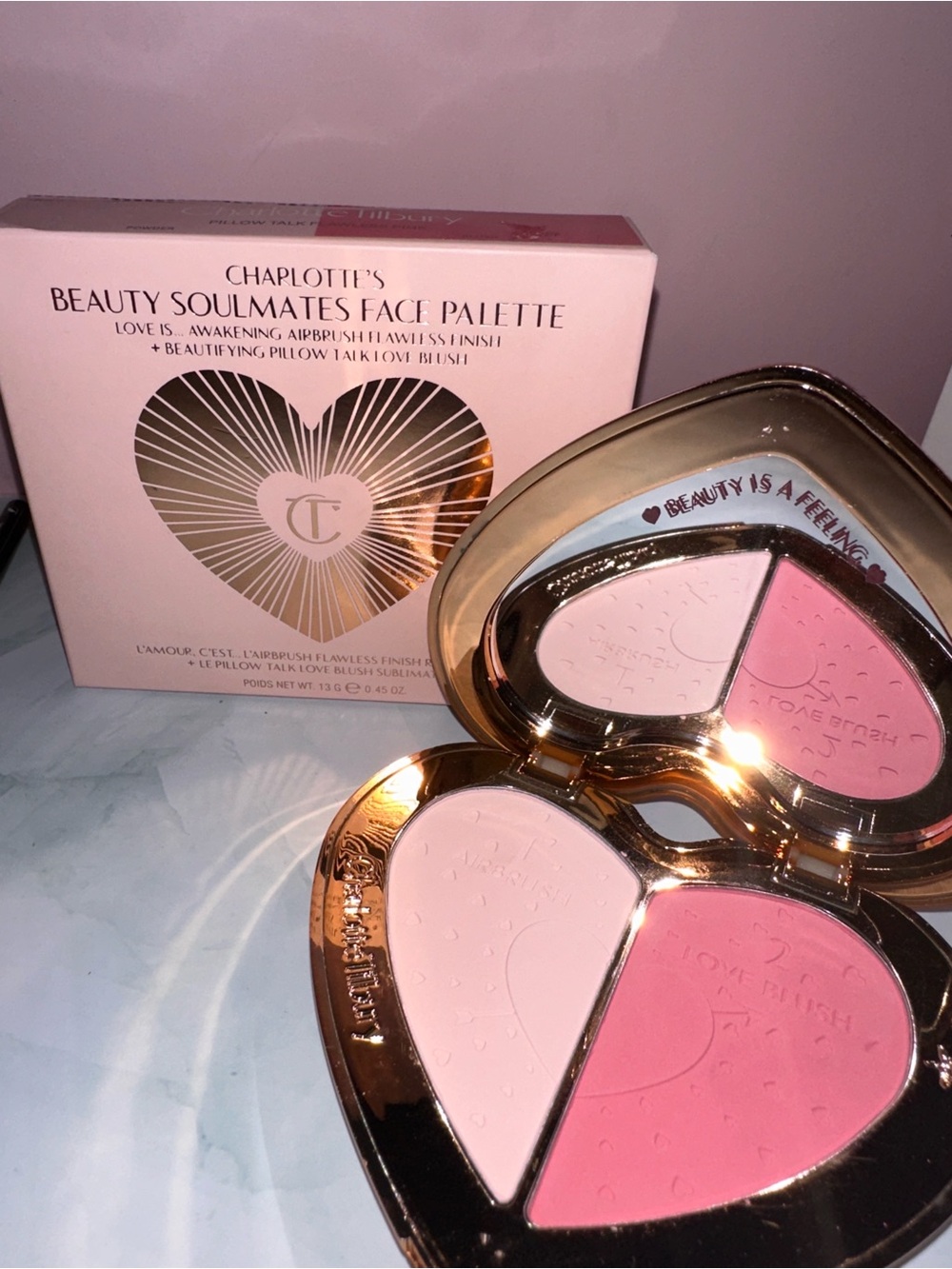 Charlotte Tilbury Heart-Shaped Face Palette — Light Pink & Rose Pink - Picture 3 of 3